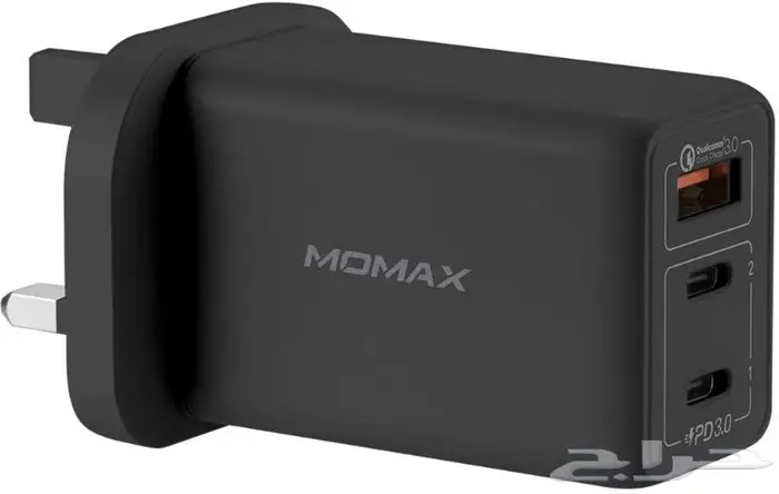شاحن جداري سريع 65W من Momax ب 3 منافذ PD   QC 0