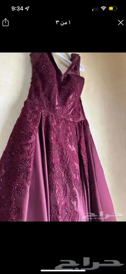 فستان خمري فخم 0
