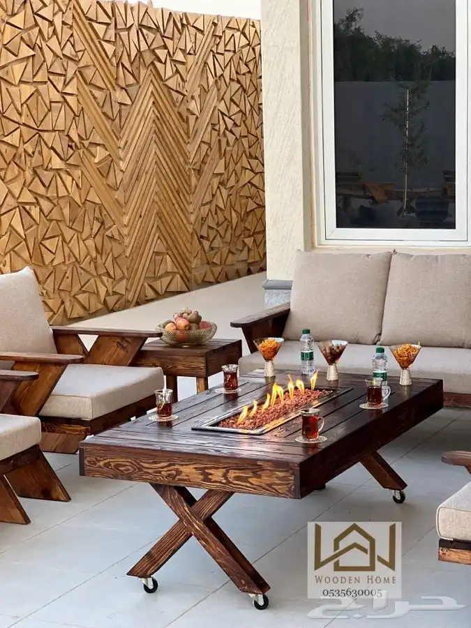 كراسي خشب   جلسات خارجية   مراكن خشب   كراسي حديقة 5