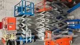 سيزر لفت للإيجار. Scissor lift for rent 3