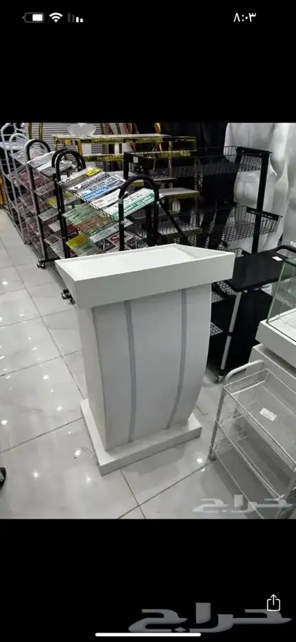 طاوله عرض استاد ارفف شبك استيل 2