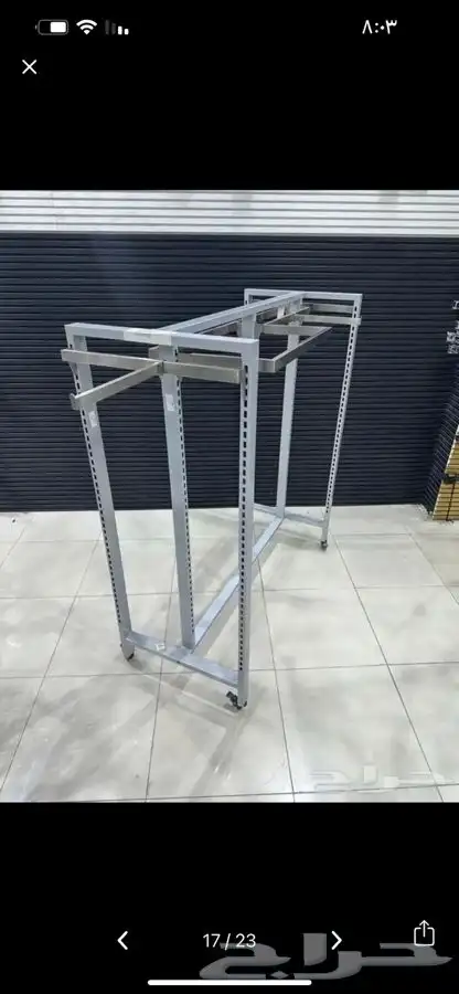 طاوله عرض استاد ارفف شبك استيل 8