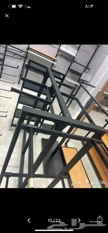 طاوله عرض استاد ارفف شبك استيل 13