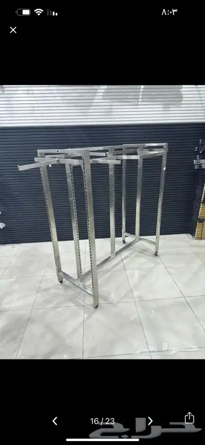 طاوله عرض استاد ارفف شبك استيل 7