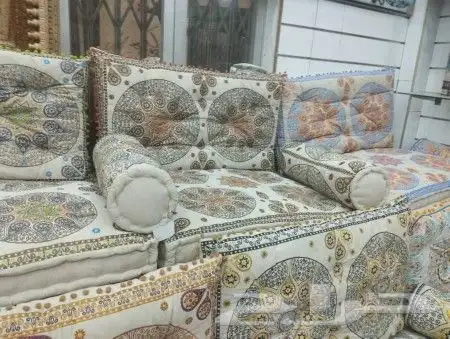 جلسات هنديه مطرزه قطن طبيعي شحن لجميع مناطق المملكة 12