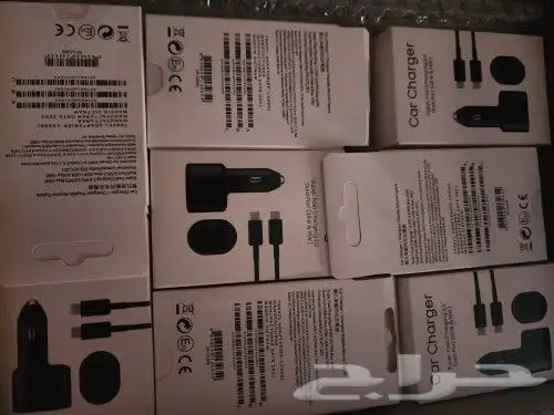 شاحن سياره بقوة 60 واط بمدخلين مع سلك 0