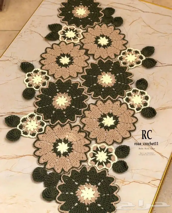 مفارش كروشية 3
