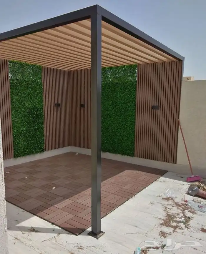 مضلات برجولات جلسات خارجيه سواتر ديكورات ترميمات شامله 88