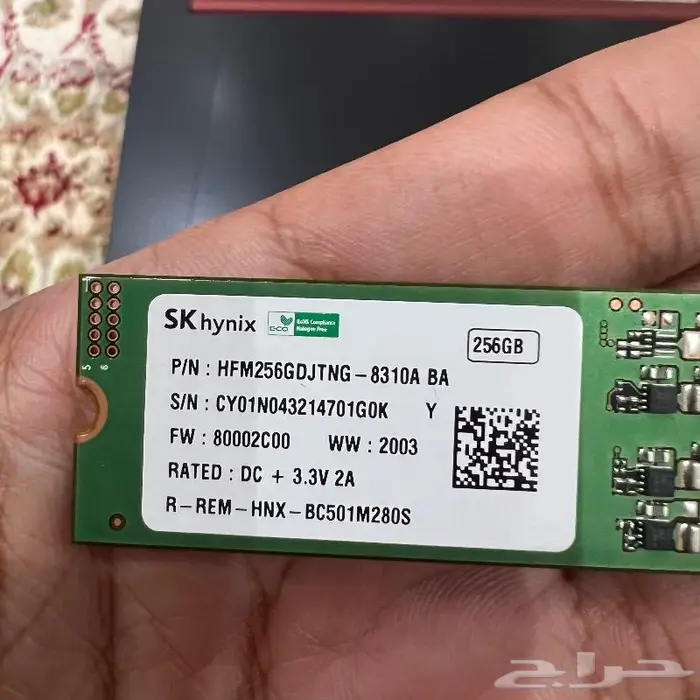 هارديسك لابتوب SSD حجم 256 قيقا 0