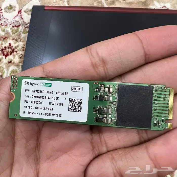 هارديسك لابتوب SSD حجم 256 قيقا 1