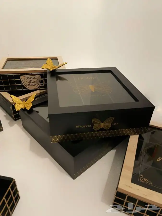 مجموعة منظمات القهوة والشاهي وعلب هدايا انيقة 0