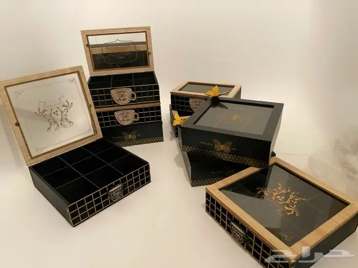 مجموعة منظمات القهوة والشاهي وعلب هدايا انيقة 4