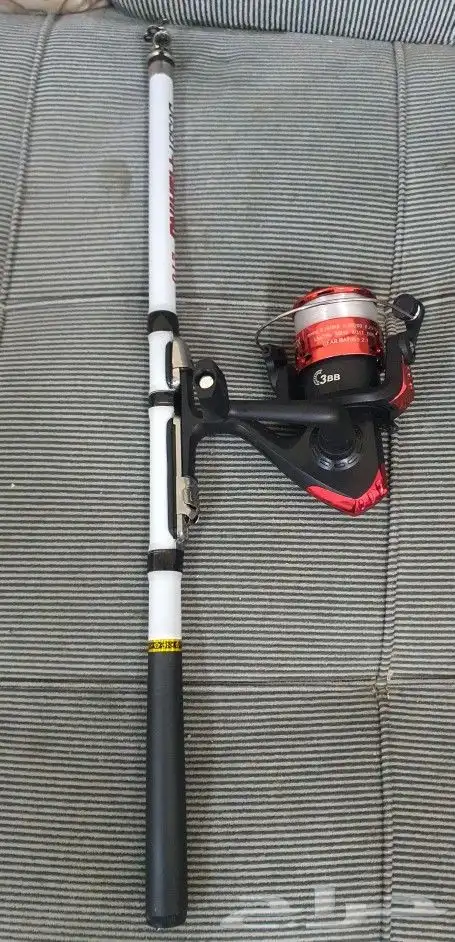 للبي سنارة لصيدك السمك بكامل الملحقات جديده الطول 2.1 متر 2