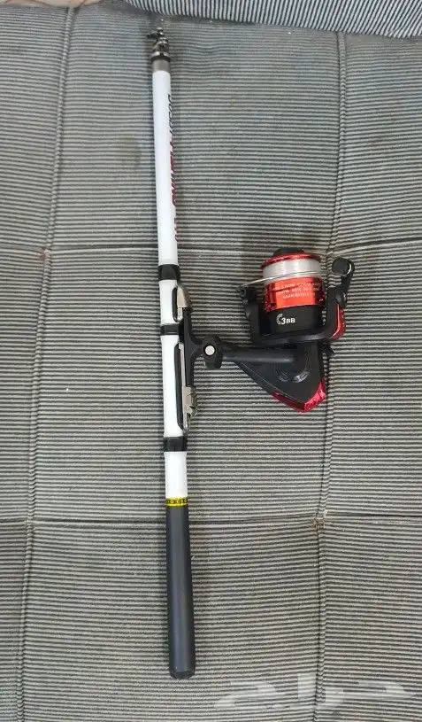 للبي سنارة لصيدك السمك بكامل الملحقات جديده الطول 2.1 متر 0