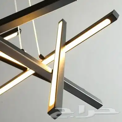 ثريا ليد مودرن شكل اعواد متوفر اسود و ذهبي ليد 6