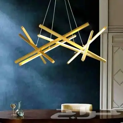 ثريا ليد مودرن شكل اعواد متوفر اسود و ذهبي ليد 0