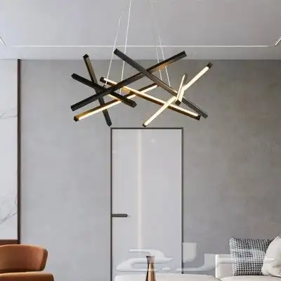 ثريا ليد مودرن شكل اعواد متوفر اسود و ذهبي ليد 2