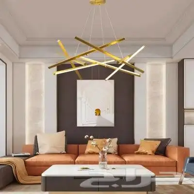 ثريا ليد مودرن شكل اعواد متوفر اسود و ذهبي ليد 5