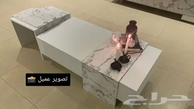 طاولات وسط مع تصوير العملاء على الطبيعة 6