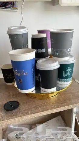 طباعة اكواب ورقية بلاستيكة وستكر 6