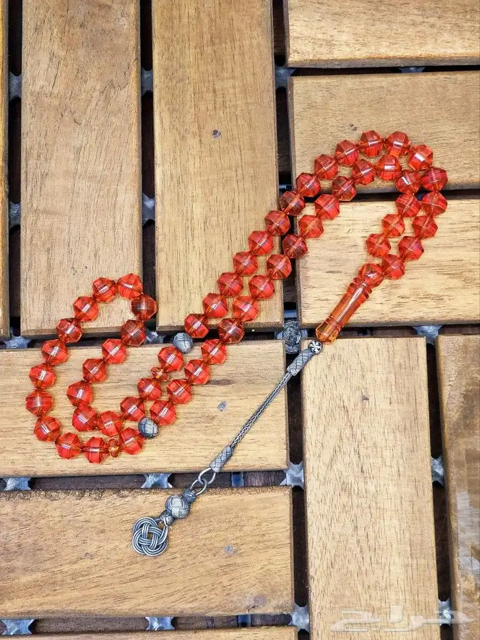 مسباح سندلس زعفراني برائحة عطريه مع فضه طربزوني 2