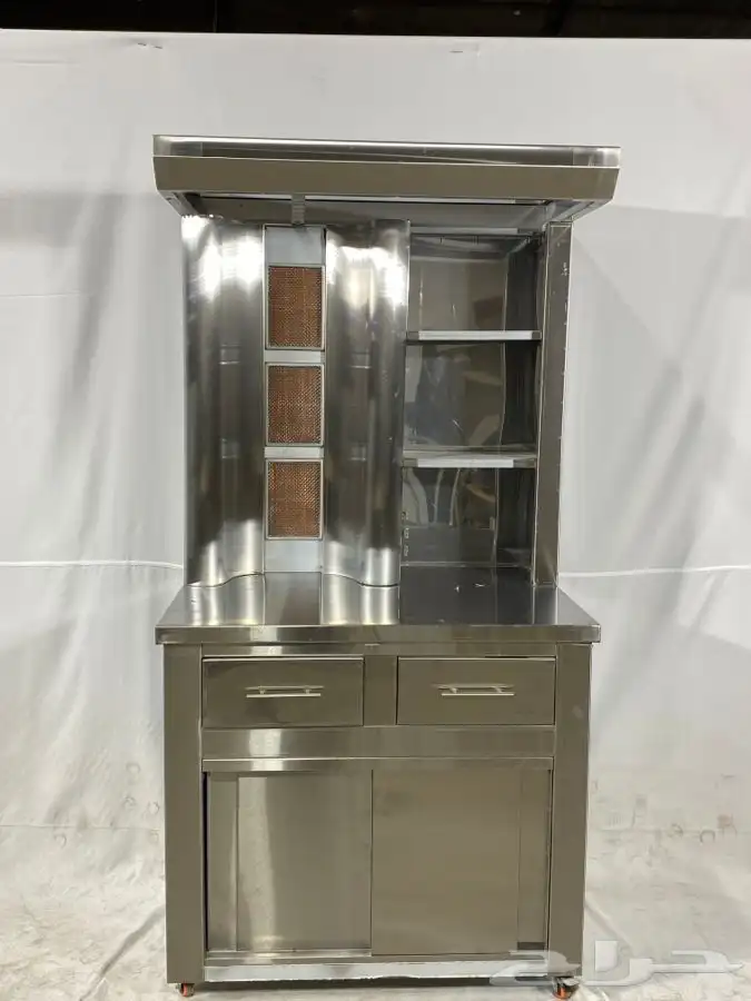 ماكينة شاورما معدات شاورما معدات بوفيه معدات مطاعم استانلس 3