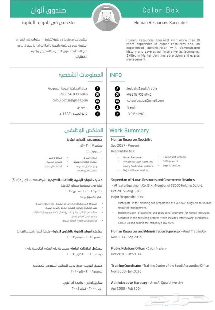تصميم سيرة ذاتية انفوجرافيك من مختصين 0