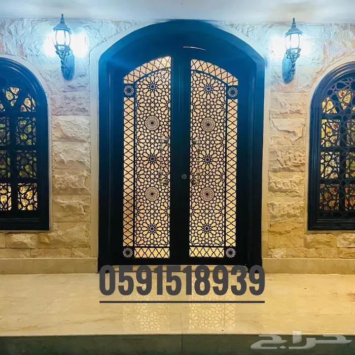 ابواب حديد - درابزينات - ابواب كلادينج- ابواب ليزر 54