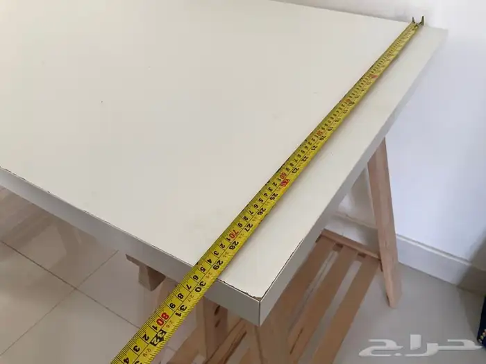 مكتب ايكيا خشب ابيض 3