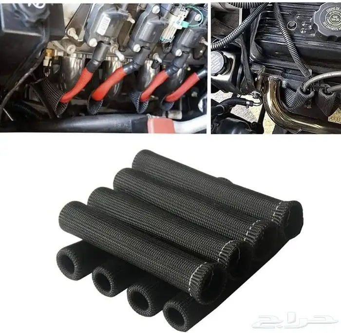 عوازل اسلاك بواجي باللون الاسود (fiber glass) 1