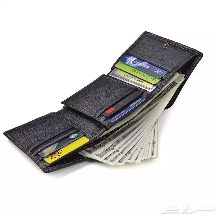 محفظة جلد طبيعي اصلي 5