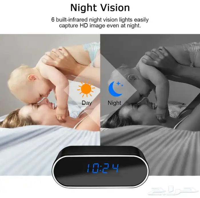 كاميرا مخفيه شكل ساعه جوده عاليه Wifi شحن بطاريه 1