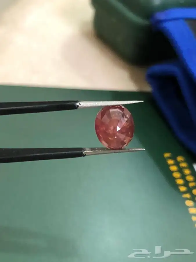 حجر زفير احمر تدرج برتقالي مميز طبيعي 1