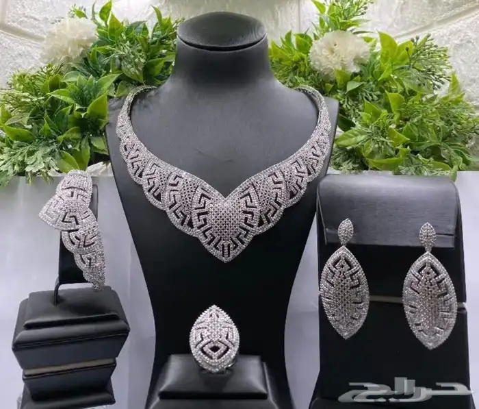 طقم اكسسوار تصميم ألماس زركون عالي الجودة رخيص مناسب للجميع 1