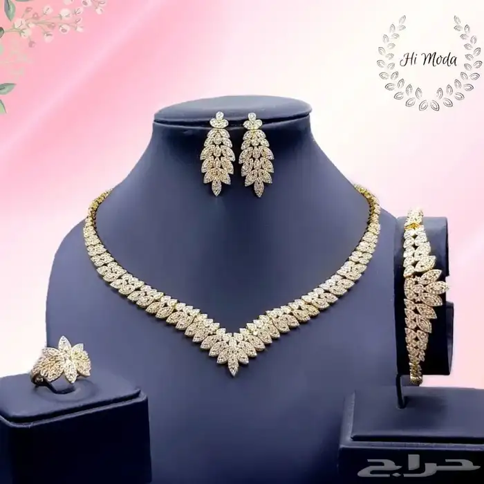 طقم اكسسوار تصميم ألماس زركون عالي الجودة رخيص مناسب للجميع 4
