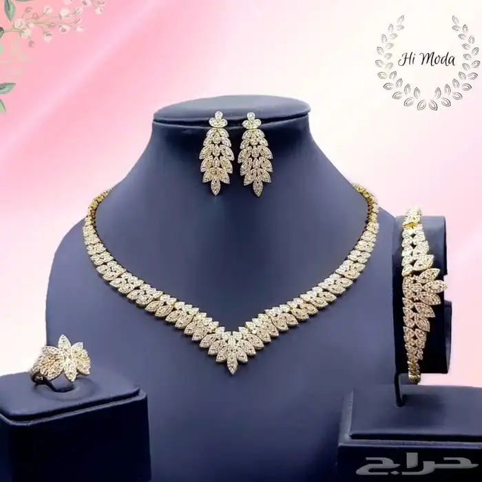 طقم اكسسوار تصميم ألماس زركون عالي الجودة رخيص مناسب للجميع 2