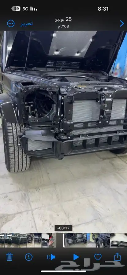 تحويل جي 500 الى G63 مع تكحيل شمعات نايت بكج 7