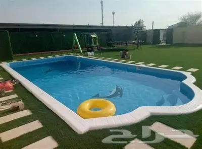 مسابح فايبر جاهزه مسبح العاب مائيه 2