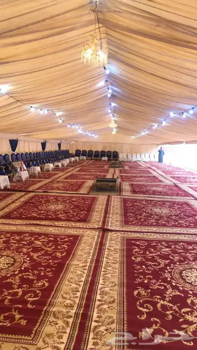 خيام ملكيه للمناسبات وكوش و طاوله استقبال نجران وما جاورها 0