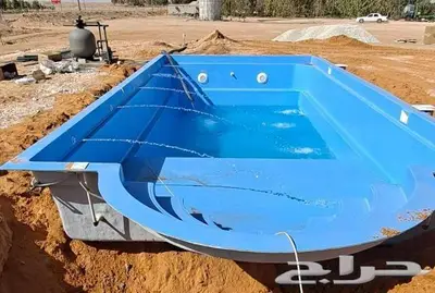 مسابح فايبر جاهزه مسبح العاب مائيه 3