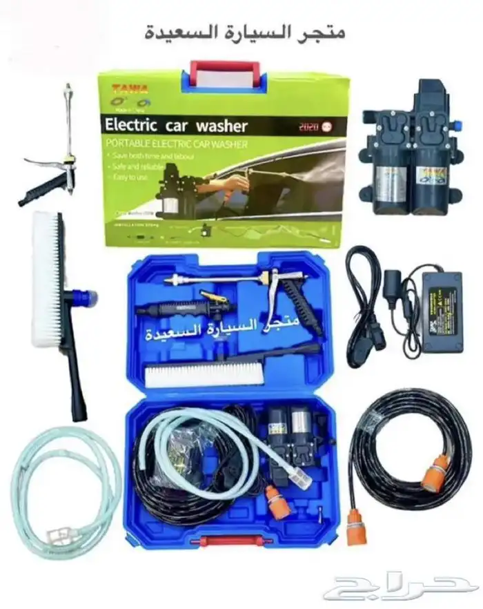 مضخة ماء 200W 12V لغسل السيارات والمنازل والحلال 0