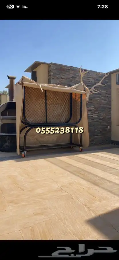 حامل حطب كفرات اصليه مواصير قوية طربال لتغطيتة عن المطر 3