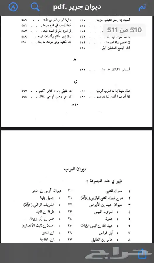كتاب ديوان جرير 1
