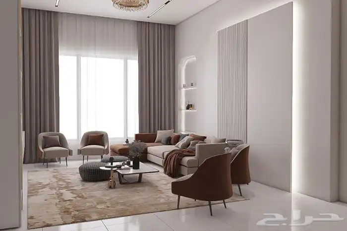 مصممة تصميم داخلي وخارجي سكني او تجاري 1