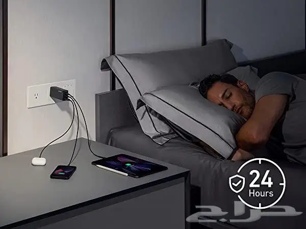 شاحن جداري انكر بتقنية مراقبة الحرارة 65 واط و 3 منافذ 1
