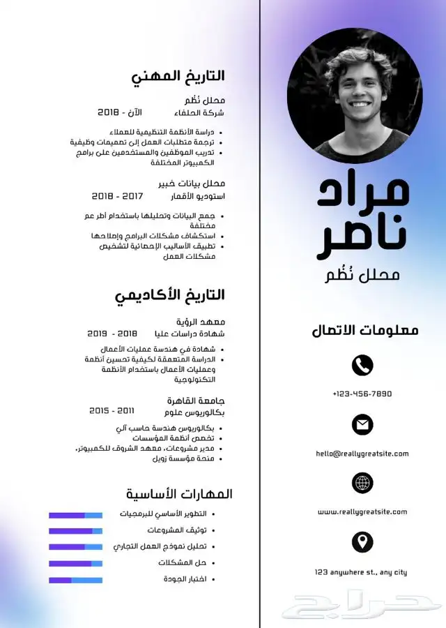 كتابة سيرة ذاتية احترافية باللغتين وتصميم عرض بوربوينت 0