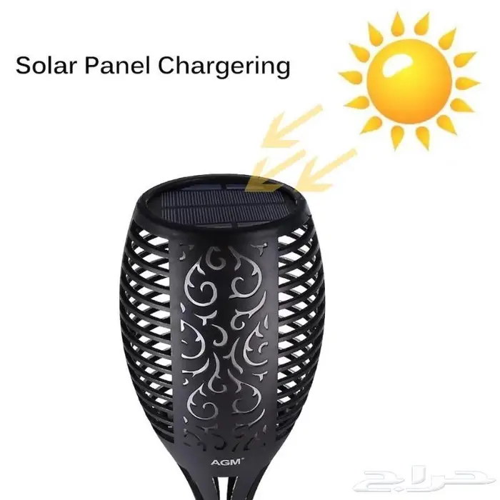 انارة غرس شعله بالطاقه الشمسيه الحجم الكبير 3 قواعد 1