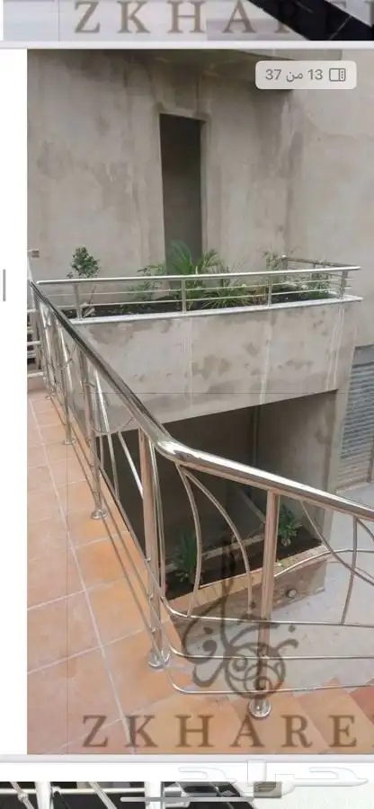 ستيل درابزين قزاز ستيل قص ليزر ورشة حدادة 12