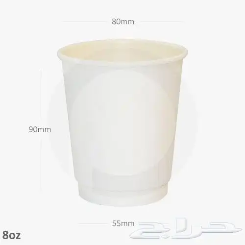 اكواب ورقيه ساده دبل -سنقل 2