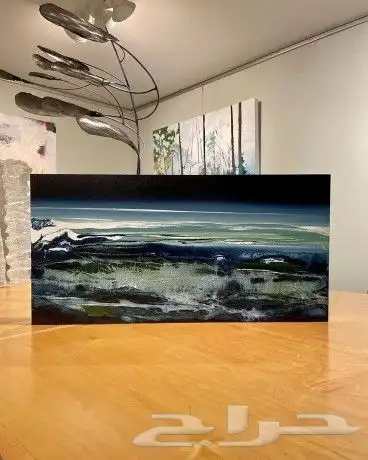 رسم يدوي لوحات فنيه مودرن محميه بطبقه ريزاين زجاجية 0